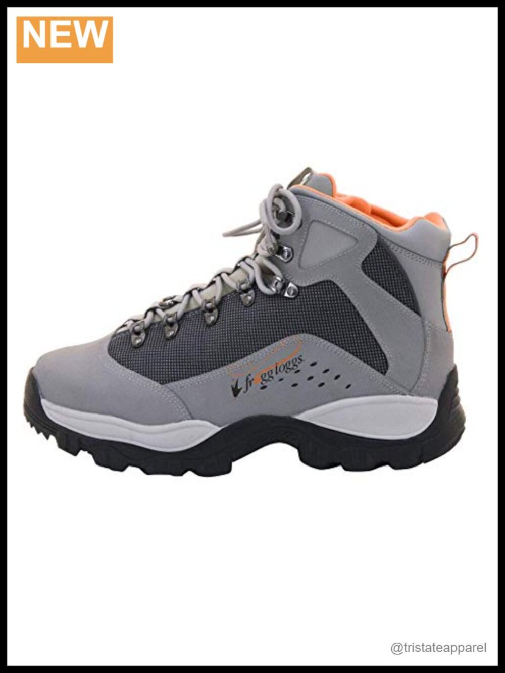 Men's Wading Boots Cleated Soles Mesh Rubber Neoprene Mid-Top